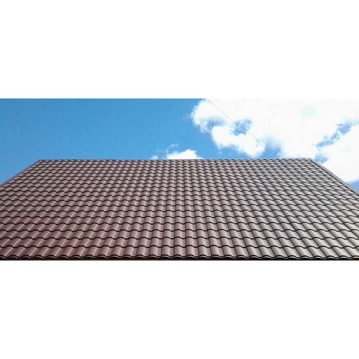 Металлочерепица Grand Line Kredo (Кредо) 0,5 Rooftop Matte RAL 8017 Шоколад фото 2