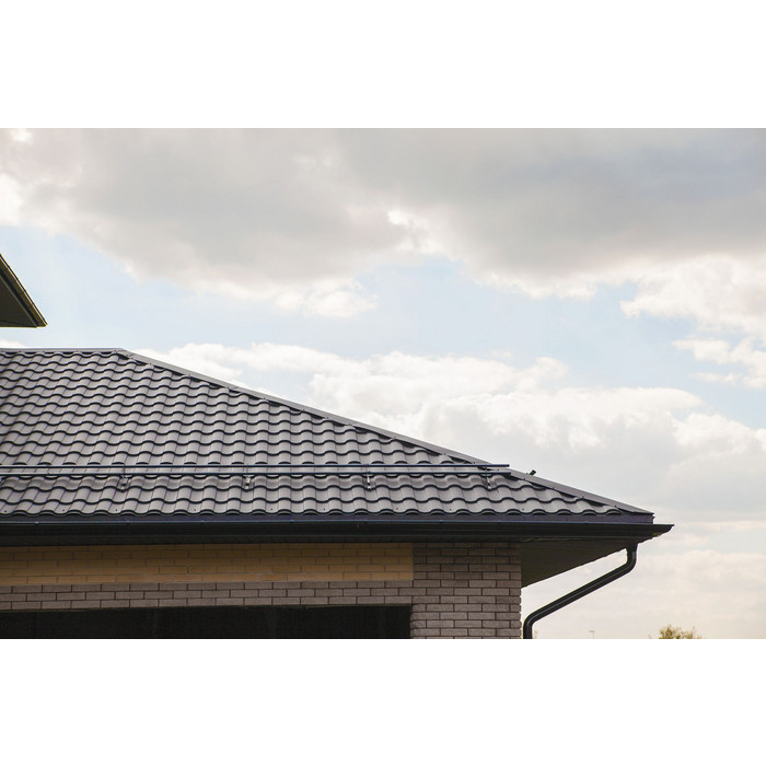 Металлочерепица Grand Line Kredo (Кредо) 0,5 Rooftop Matte RAL 8017 Шоколад фото 4