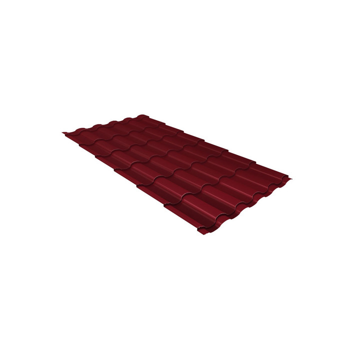 Металлочерепица Grand Line Kredo (Кредо) 0,45 Drap ST RAL 3005 Красное вино