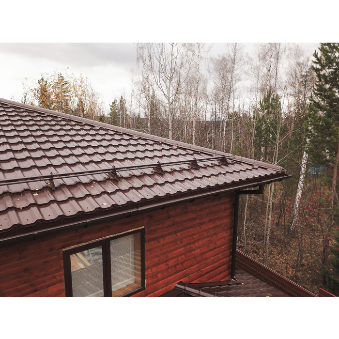 Металлочерепица Grand Line Kvinta plus (Квинта Плюс) 0,5 Quarzit Cuprum Steel фото 3