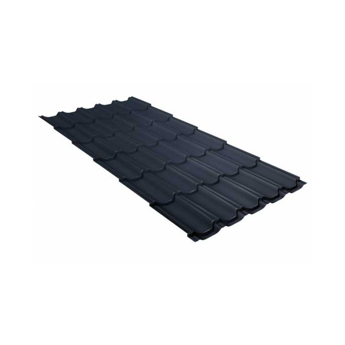 Металлочерепица Grand Line Kvinta plus (Квинта Плюс) 0,5 Rooftop Matte RAL 7024 Мокрый асфальт