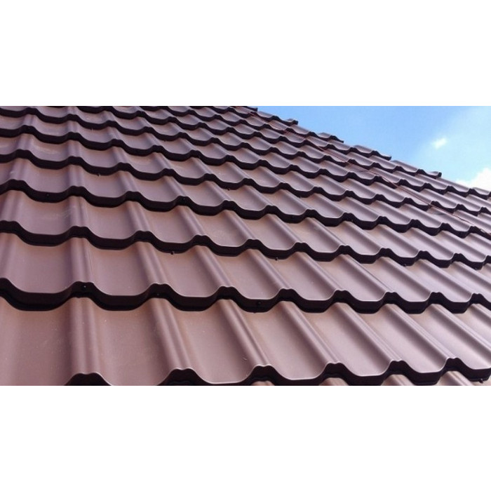Металлочерепица Grand Line Kvinta Uno (Квинта Уно) 0,5 Quarzit Cuprum Steel/Quarzit Cuprum Steel фото 2