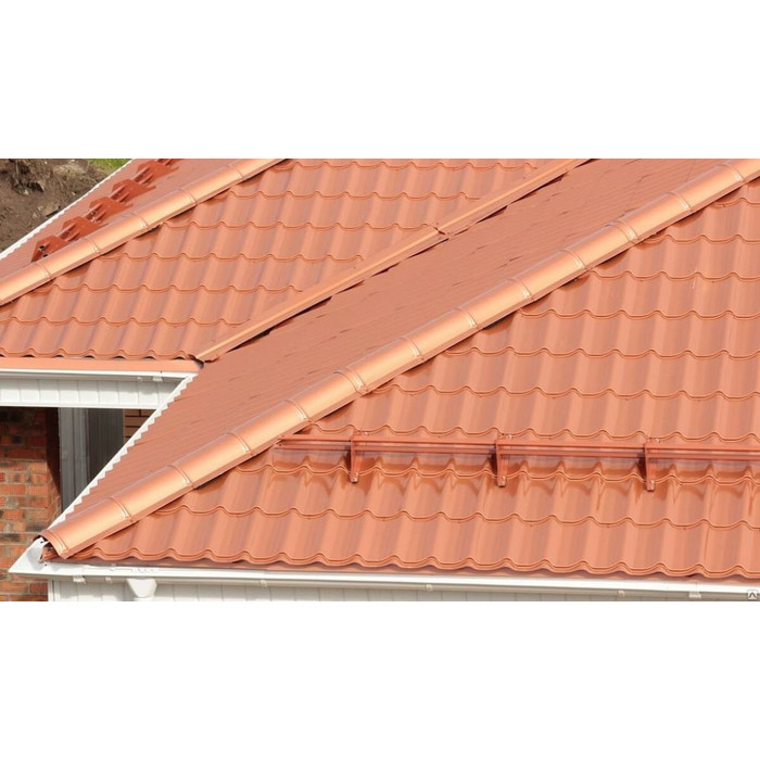 Металлочерепица Металл-Профиль Ламонтерра 0,5 AGNETA® Copper/Copper/Медный/Медный фото 4