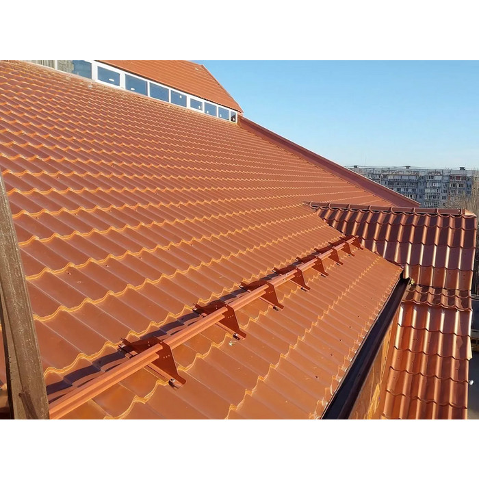 Металлочерепица Металл-Профиль Ламонтерра 0,5 AGNETA® Copper/Copper/Медный/Медный фото 5