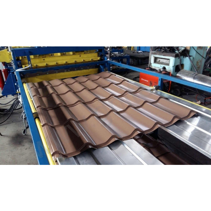 Металлочерепица Металл-Профиль Монтеррей 0,5 PURETAN® RAL 8017 Коричневый шоколад фото 3