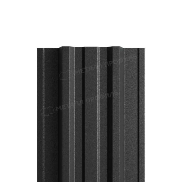 Штакетник Металл Профиль TRAPEZE-T 0,45 VikingMP® RAL 9005 Черный темный