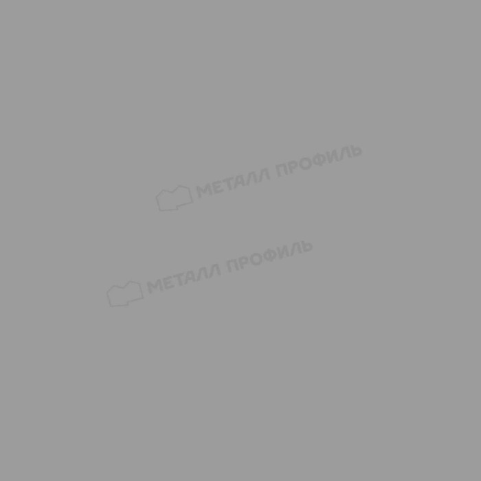 Штакетник Металл Профиль ELLIPSE-T 0,5 NormanMP RAL 9006 Белый алюминий фото 2