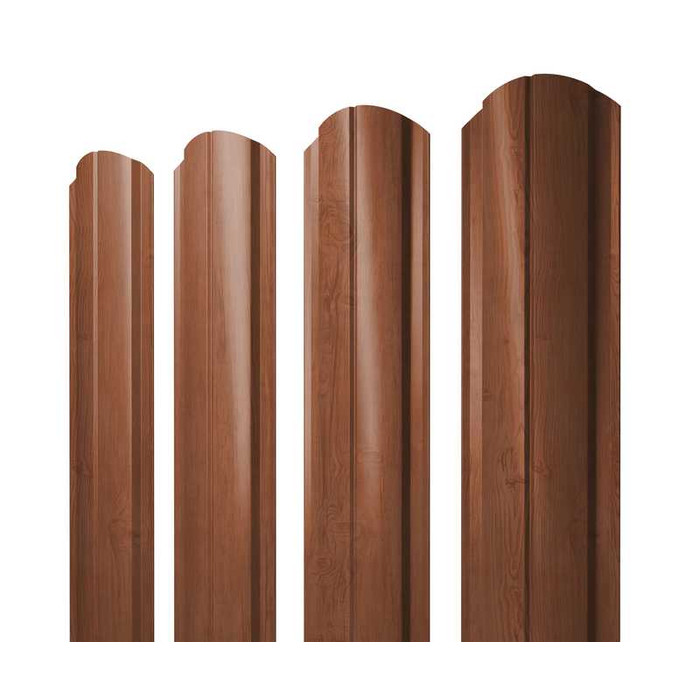 Штакетник Полукруглый Slim фигурный Grand Line 0,45 Print Elite Rowan Rowan