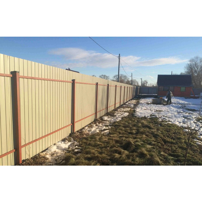 Профлист Grand Line С20В Полиэстер 0.4 мм RAL 1014 Слоновая Кость фото 5