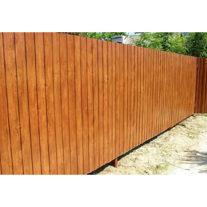 Профнастил С10A 0,4 Print Premium Golden Wood фото 2