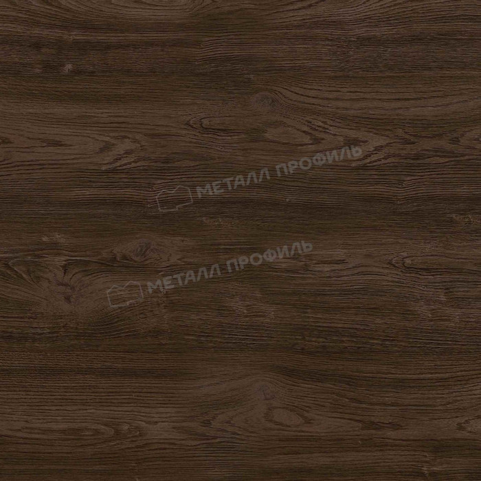 Штакетник Металл Профиль LАNE-T 0,5 ECOSTEEL® матовый Мореный Дуб фото 2