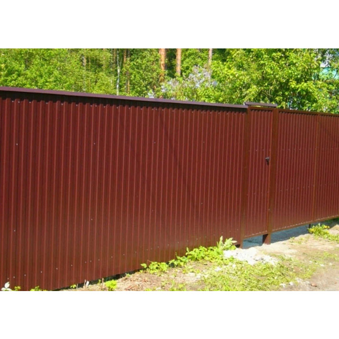 Профнастил С8А 0,45 Drap ST с пленкой RAL 8017 шоколад фото 4