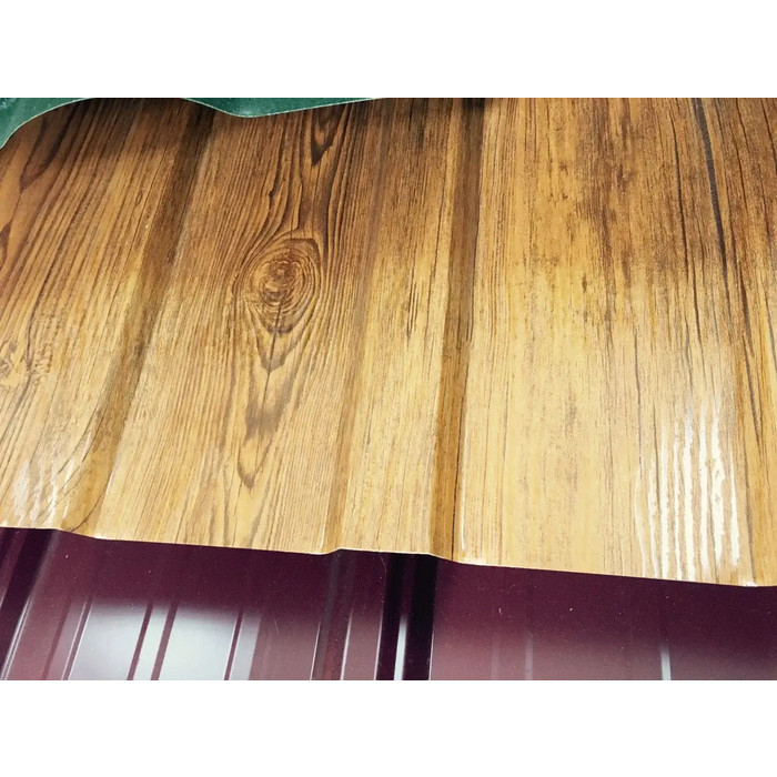 Профлист Grand Line C10A Print Elite 0.45 мм Snow Wood фото 6