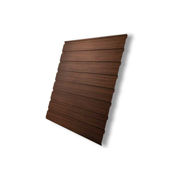 Профлист Grand Line С10В Print Elite 0.45 мм Choco Wood