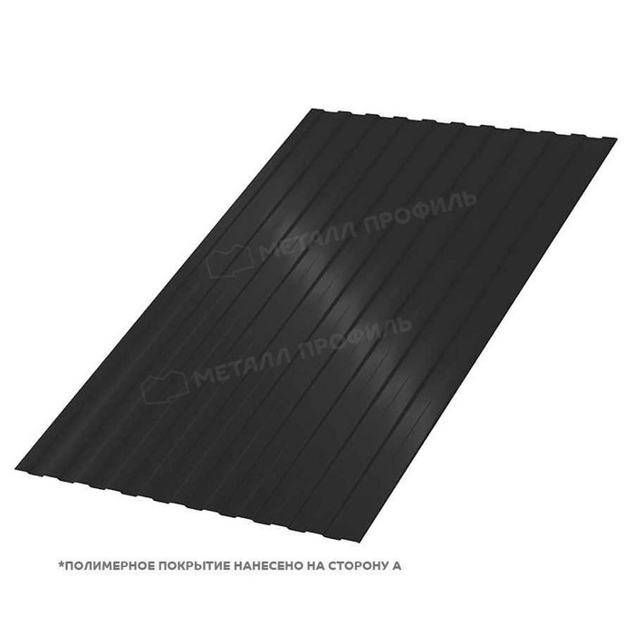 Профлист Металл Профиль С-8 0,5 PURMAN® RAL 9005 Черный темный | B