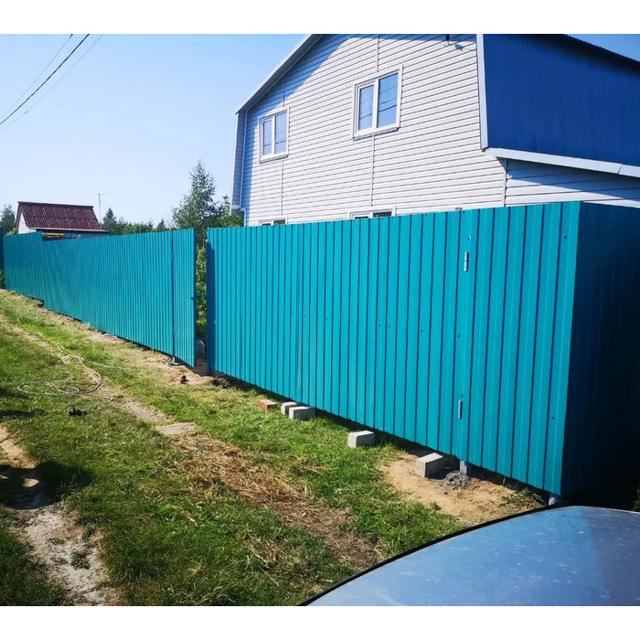 Профлист Металл Профиль С-8 0.35 и менее Полиэстер RAL 5021 Синяя вода | B фото 8
