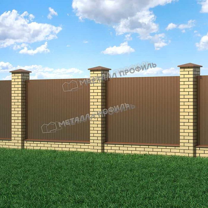 Профлист Металл Профиль МП-10 0,5 PURMAN® Argillite/Медный металлик | B фото 3