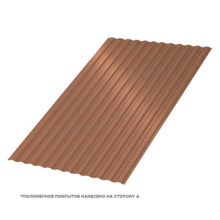 Профлист Металл Профиль МП-10 0,5 PURMAN® Argillite/Медный металлик | B