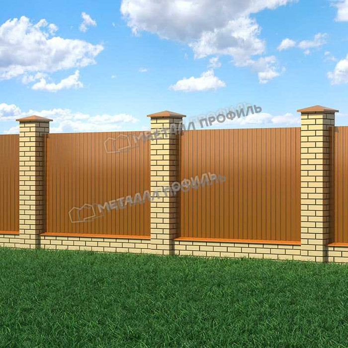 Профлист Металл Профиль МП-10 0,5 AGNETA® Copper/Copper/Медный/Медный | B фото 3