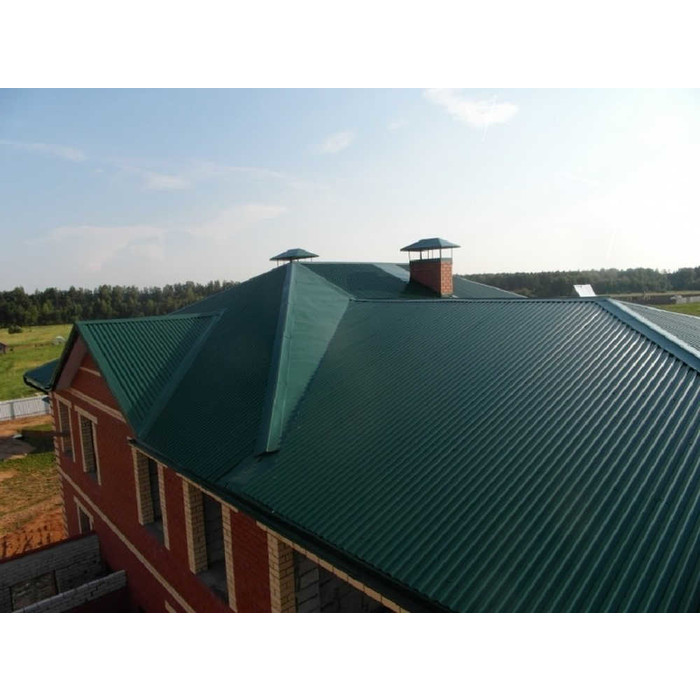 Профлист Grand Line C20A Satin 0.5 мм RAL 6005 Зеленый Мох фото 4