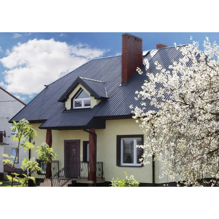 Профлист Grand Line C10A Rooftop Matte 0.5 мм RR 32 Темно-Коричневый фото 4