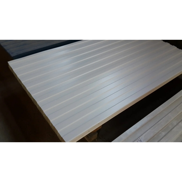 Профлист Grand Line С20В Satin 0.5 мм RAL 9006 Бело-Алюминиевый фото 3