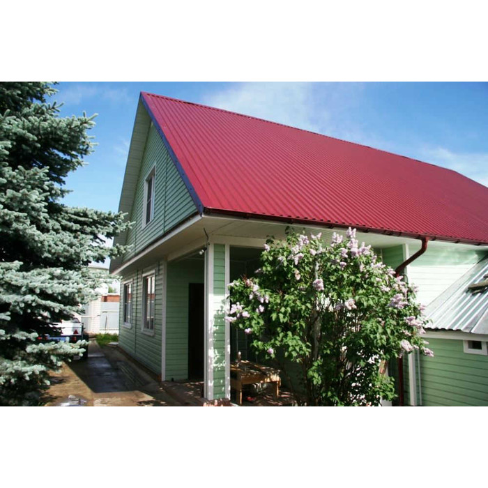 Профнастил С20В 0,5 Satin с пленкой RAL 3005 красное вино фото 8