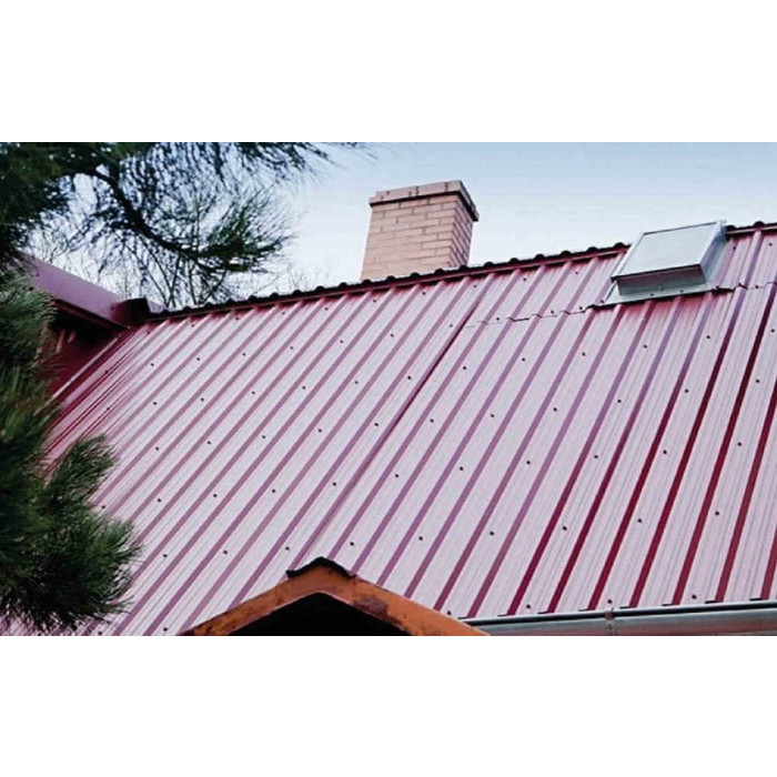 Профнастил С20В 0,5 Satin с пленкой RAL 3005 красное вино фото 6