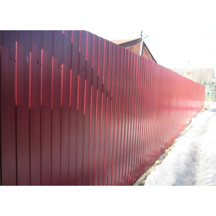Профлист Grand Line C8A Drap 0.5 мм RAL 3005 Красное Вино фото 6