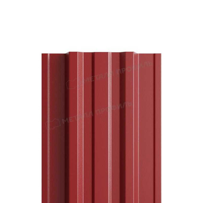 Штакетник Металл Профиль TRAPEZE-T 0,5 PURMAN® RAL 3011 Коричнево-красный
