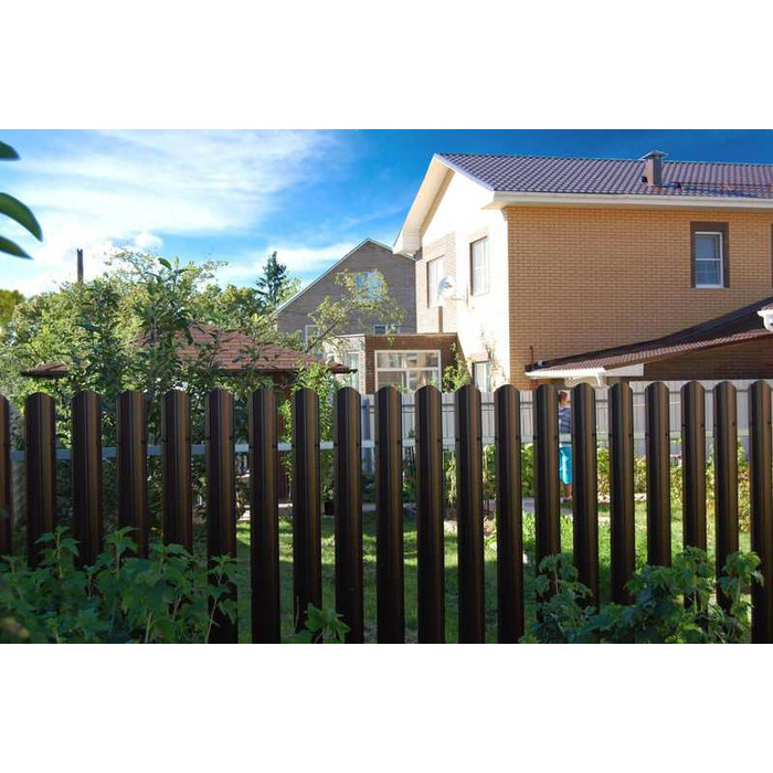 Штакетник Круглый фигурный Grand Line 0,45 Print Elite Golden Wood Golden Wood фото 2