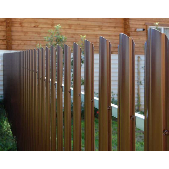Штакетник Круглый фигурный Grand Line 0,45 Print Elite Golden Wood Golden Wood фото 3