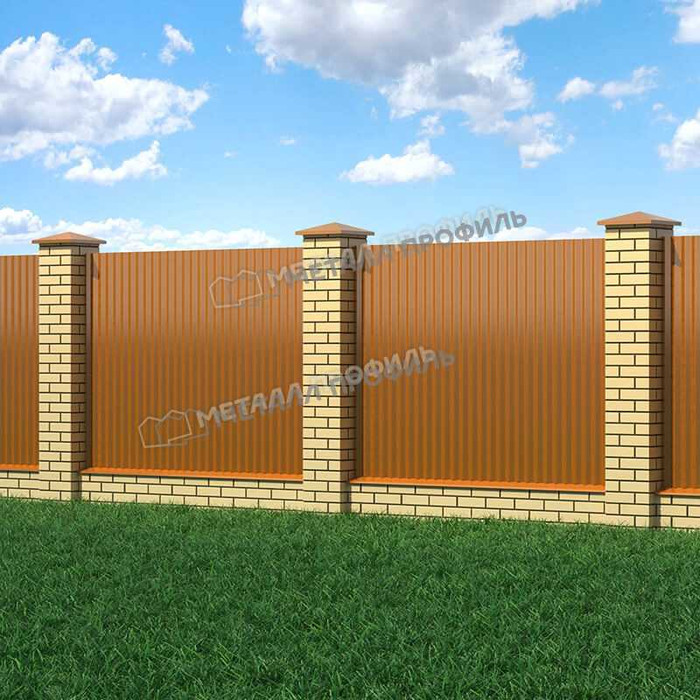 Профлист Металл Профиль МП-18 0,5 AGNETA® Copper/Copper/Медный/Медный фото 3