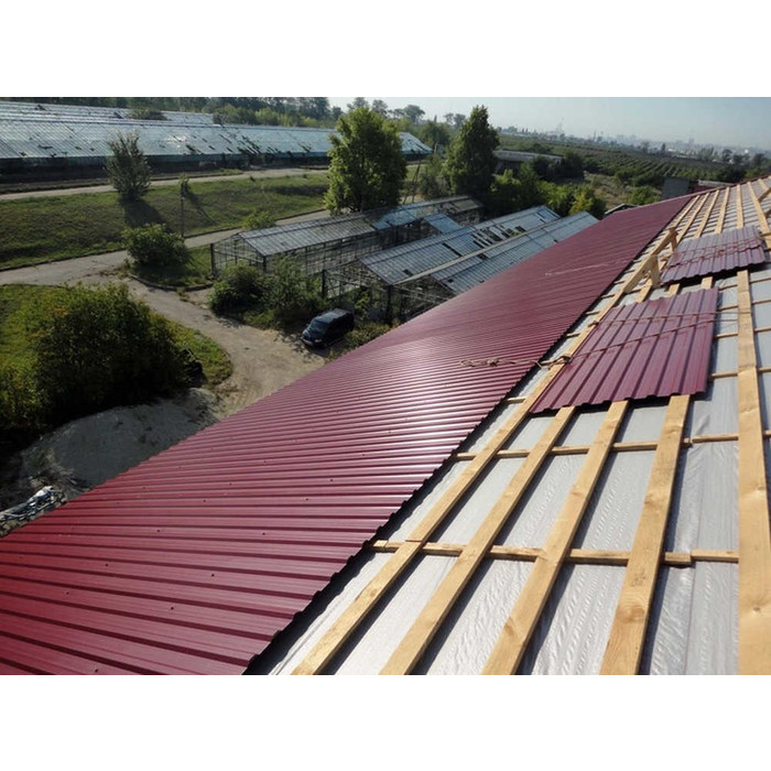 Профлист Металл-Профиль МП-20 VikingMP® E 0.5 мм RAL 3005 Красное вино фото 3