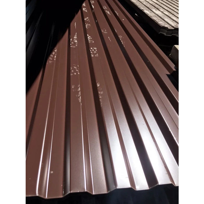 Профлист Grand Line С21R Satin Matt 0.5 мм RAL 8017 Шоколад фото 5