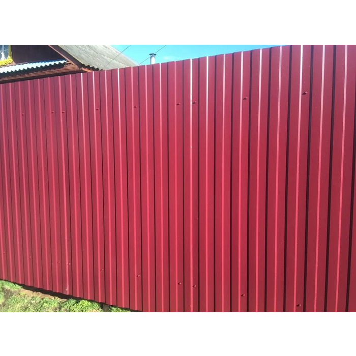 Профлист Металл Профиль С-21 0,45 VikingMP® RAL 3005 Красное вино фото 10
