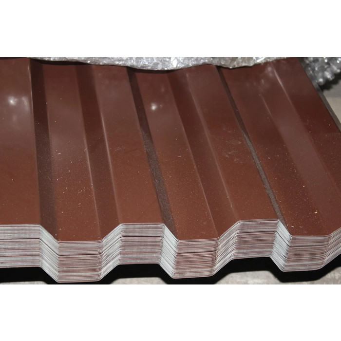 Профлист Металл Профиль С-21 0,5 PURMAN® RAL 8017 Коричневый шоколад фото 6