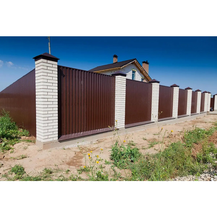 Профлист Металл Профиль С-21 0,5 PURMAN® RAL 8017 Коричневый шоколад фото 10