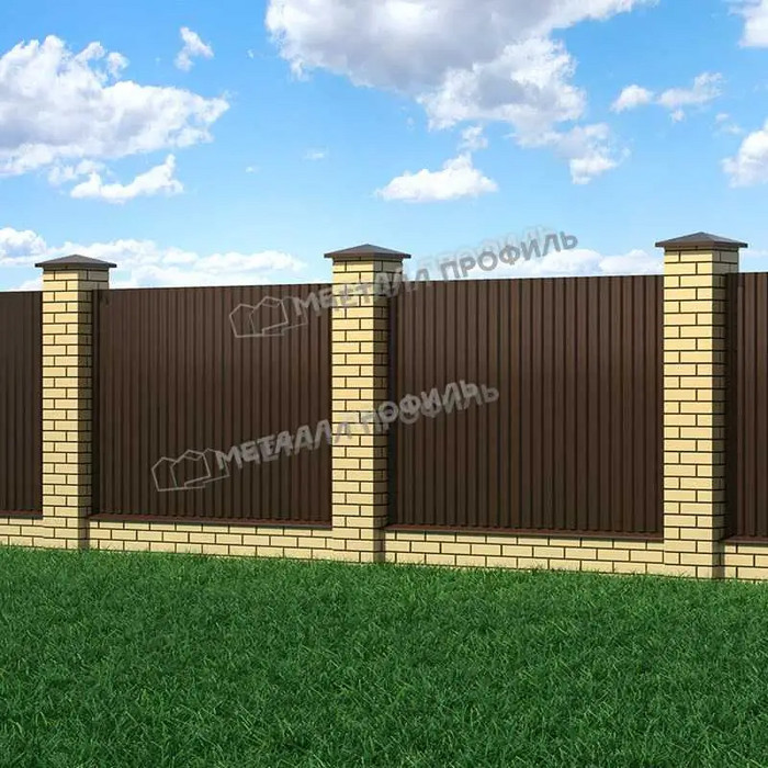 Профлист Металл Профиль С-21 0,5 PURETAN® RAL 8017 Коричневый шоколад фото 3