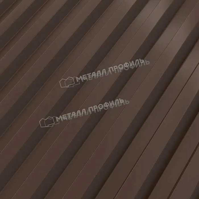 Профлист Металл Профиль С-21 0,5 PURETAN® RAL 8017 Коричневый шоколад фото 5