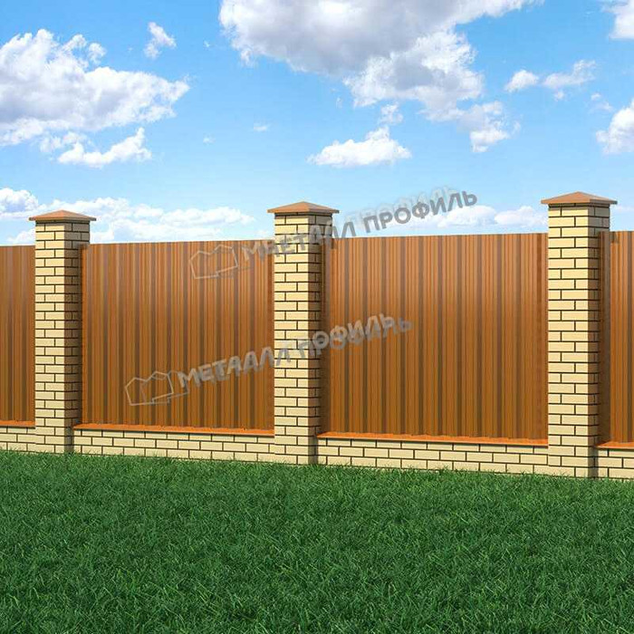 Профлист Металл Профиль НС-35 0,5 AGNETA® Copper/Copper/Медный/Медный фото 3