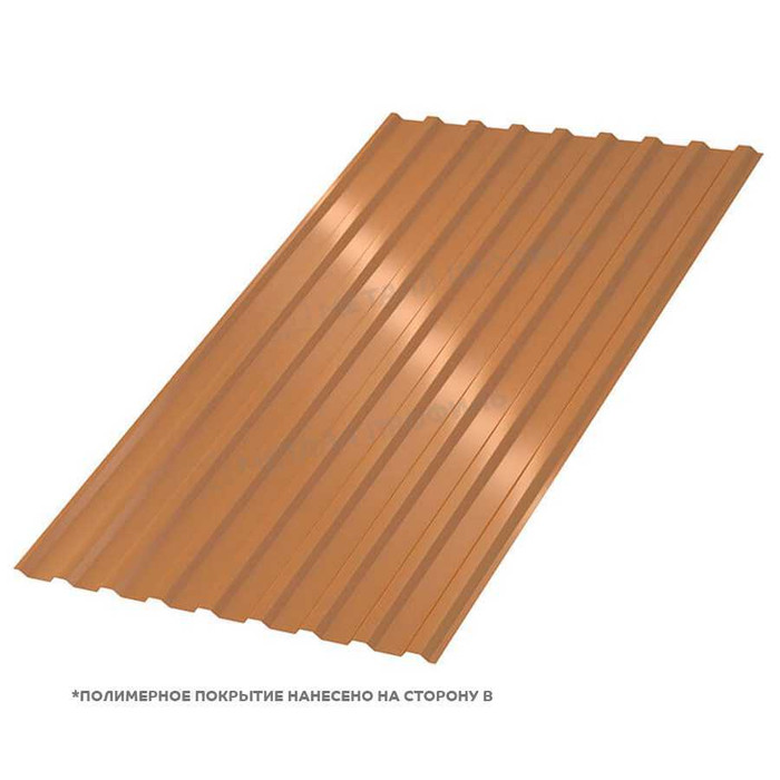 Профлист Металл Профиль МП-20x1100-A 0,5 AGNETA® Copper/Copper/Медный/Медный