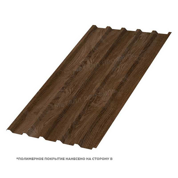 Профлист Металл-Профиль МП ECOSTEEL® матовый 0.5 мм Мореный Дуб