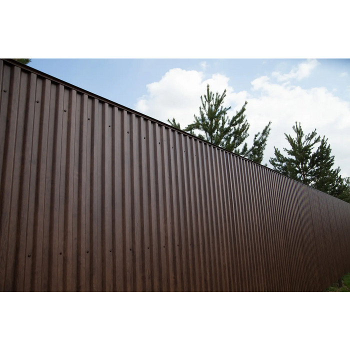 Профлист Металл Профиль НС-35 ECOSTEEL® текстурированный 0.5 мм Золотой Дуб | B фото 7