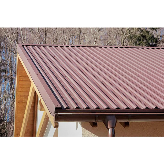 Профлист Металл Профиль НС-35 ECOSTEEL® текстурированный 0.5 мм Золотой Дуб | B фото 5