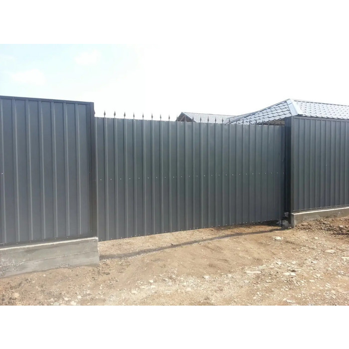 Профлист Grand Line С10R GreenCoat Pural BT, matt 0.5 мм RR 21 Светло-Серый фото 5