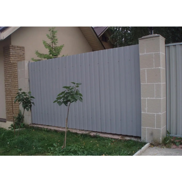Профлист Grand Line С10R GreenCoat Pural BT, matt 0.5 мм RR 21 Светло-Серый фото 2