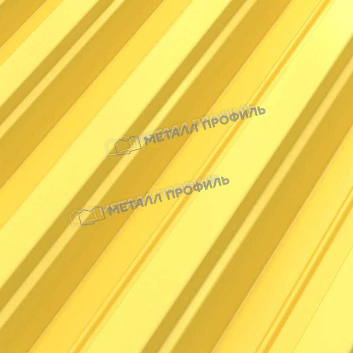 Профлист Металл Профиль Н-75 0,7 Полиэстер RAL 1018 Желтый цинк фото 5