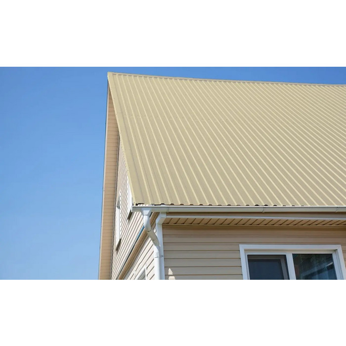 Профлист Grand Line С10R Satin 0.5 мм RAL 1015 Светлая Слоновая Кость фото 5