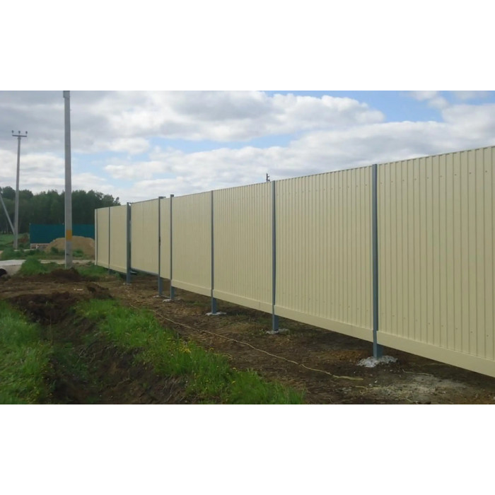 Профлист Grand Line С10R Satin 0.5 мм RAL 1015 Светлая Слоновая Кость фото 3